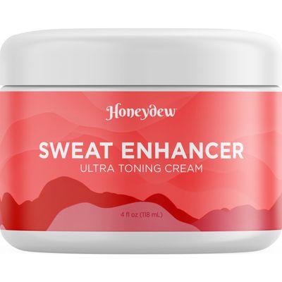 Hot Sweat Cream Workout Enhancer - Invigorating Hot Cream for Cellulite &amp; Body Sculpting to Maximize Workouts - Moisturizing Sweat Enhancer Thigh Bum and Belly Firming and Tightening Cream (4 Fl Oz)