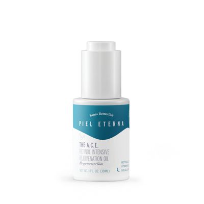 Santo Remedio, Piel Eterna, A.C.E. Retinol Intensive Rejuvenation Oil, Vitamin A, Vitamin C, Vitamin E, Squalane, Salicylic Acid, For Normal, Oily, or Combination Skin, 1 Fl. Oz.