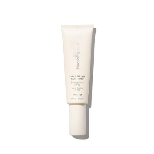 HydroPeptide Solar Defense Face Sunscreen, SPF 50 Broad Spectrum, Non-Tinted, Moisturizing and Antioxidant Rich, 1.7 Ounce
