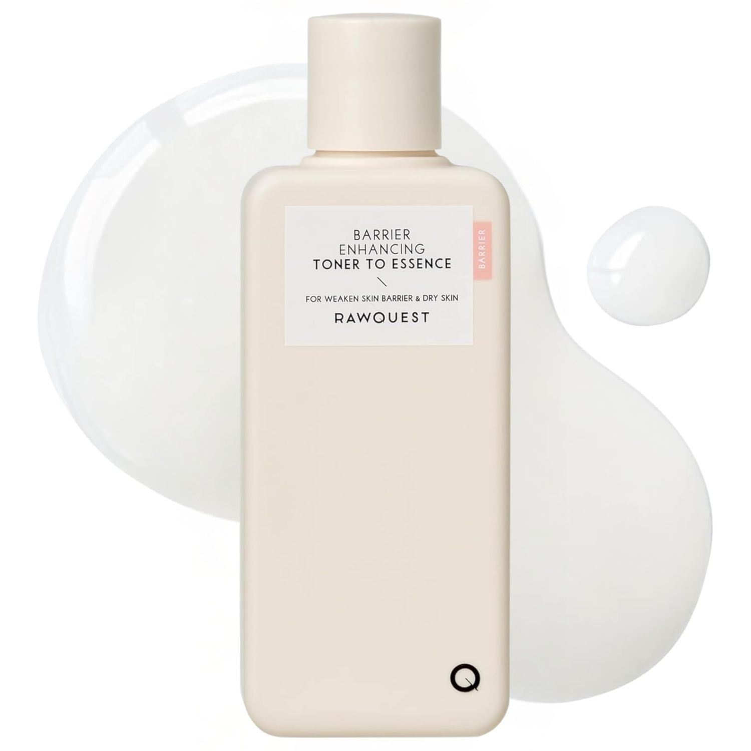 RAWQUEST Barrier Enhancing Toner to Essence Moisturizing Lotion for Skin Barrier Repair, Glow &amp; Soothing | Vegan Hypoallergenic Glass Skin Korean Skincare for Sensitive &amp; Dry Skin (6.76 Fl. Oz/200ml)