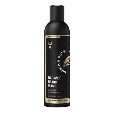 The Beard Struggle Radiance Beard Wash - Deep Clean &amp; Hydrated Beard Care - Viking Beard Shampoo for Men (8 Fl oz) - Silver Collection- Gold Collection - Platinum Collection