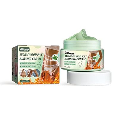 Wormwood Fat Burning Cream, Slimming Cream, Navel Arm Leg Belly Fat Burning Cream, Weight Loss Skin Firming Moisturizing Massage Gel for Cellulite, Soothing, Relaxing, Tightening &amp; Slimming (30g)