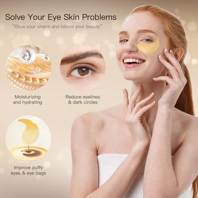 YXFOOR Under Eye Patches (24K Gold, 60PCS) - Under Eye Mask for Puffy Eyes, Fine lines, Dark Circles and Puffiness, Collagen Skin Care Products
