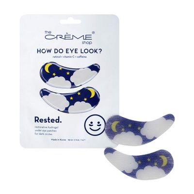 The Crme Shop - Rested Hydrogel Under Eye Patches for Dark Circles - Korean Skincare (3 Pack)