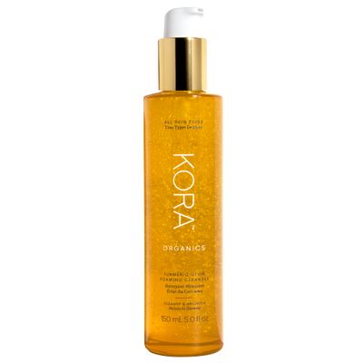 KORA Organics Turmeric Glow Foaming Cleanser, Cleanse &amp; Nourish, Certified Organic, Cruelty Free, 5.07 oz