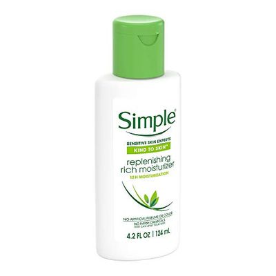 Simple Kind To Skin Replenishing Rich Moisturizer, 4.2 fl oz (124 ml) (Bundle of 3)