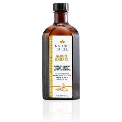 Nature Spell Ginger Oil for Hair &amp; Body, 5.07 Fl Oz, Pre-Diluted Ginger Essential Oil for Hair Growth, Massage Oil for Massage Therapy, Suitable for All Hair &amp; Skin Types