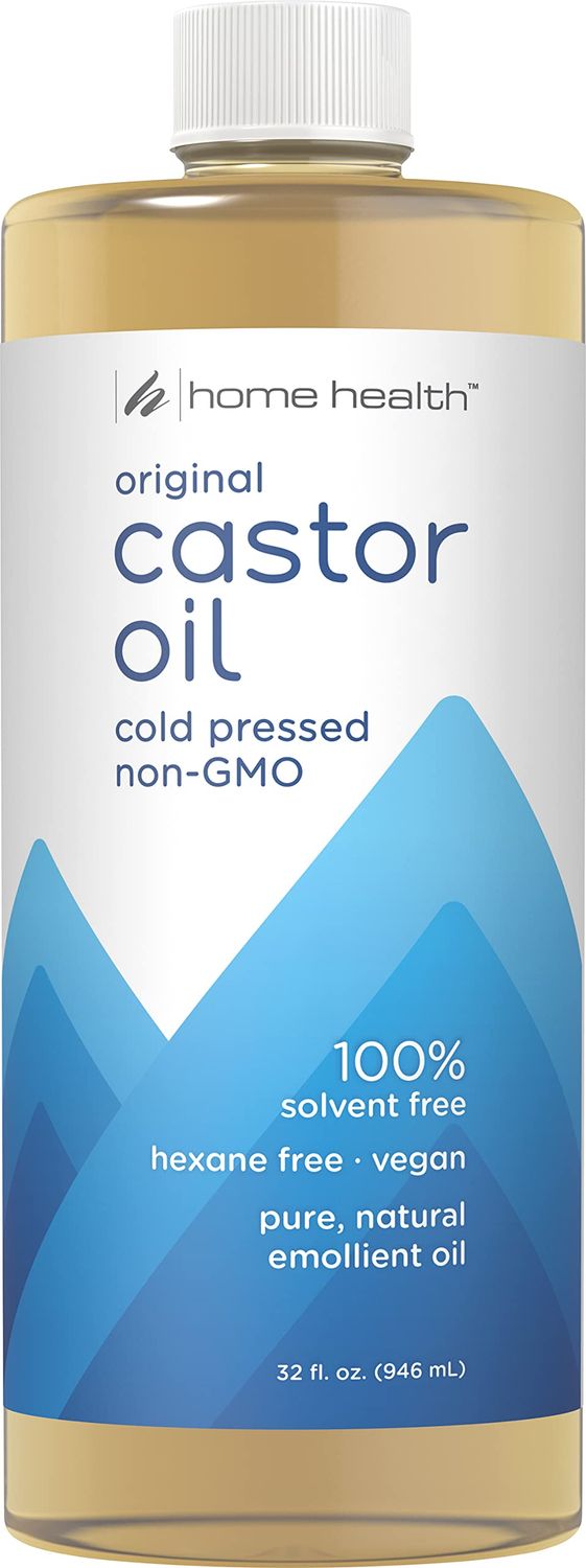Home Health Original Castor Oil - 32 Fl Oz - Promotes Healthy Hair &amp; Skin, Natural Skin Moisturizer - Pure, Cold Pressed, Non-GMO, Hexane-Free, Solvent-Free, Paraben-Free, Vegan