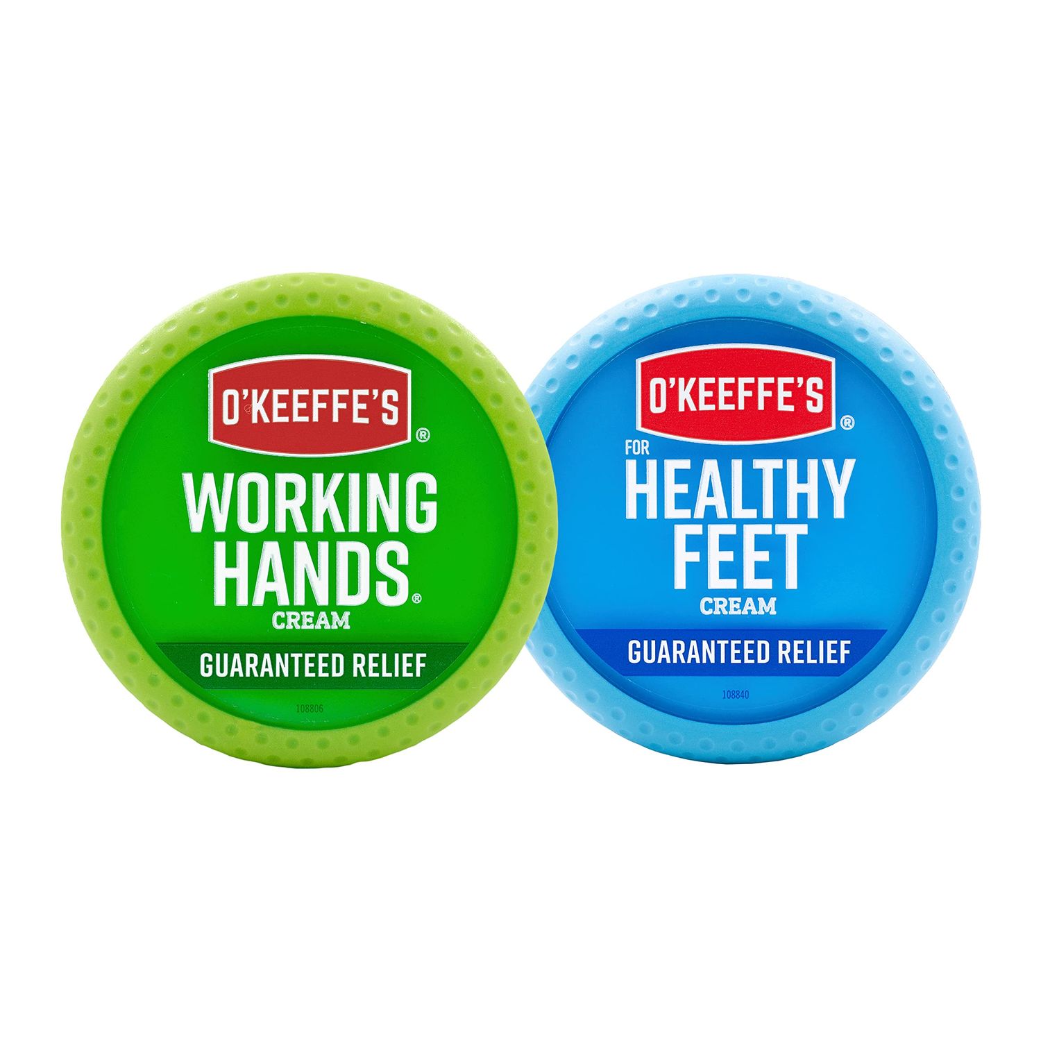 O&#39;Keeffe&#39;s Working Hands Hand Cream, 3.4 Ounce Jar and Healthy Feet Foot Cream, 3.2 Ounce Jar