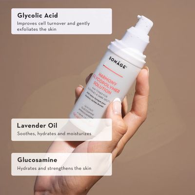 Sonage Harmony Glycolic Peel: Pro Spa Strength Exfoliation for Glowing Skin | Chemical Exfoliant Renews &amp; Refines Texture