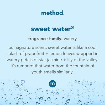Method 00361 Foaming Hand Wash, Sweet Water Foaming, 10 oz Pump Bottle