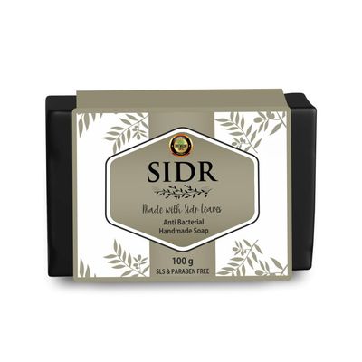 Sidr Soap 100g- Natural Handmade Soap with Wildcrafted Sidr Leaves, Moisturizing Bar with Essential Oils, Ideal for Cleansing, Nourishing &amp; Soothing All Skin Types, Herbal Cleanser for Women &amp; Men