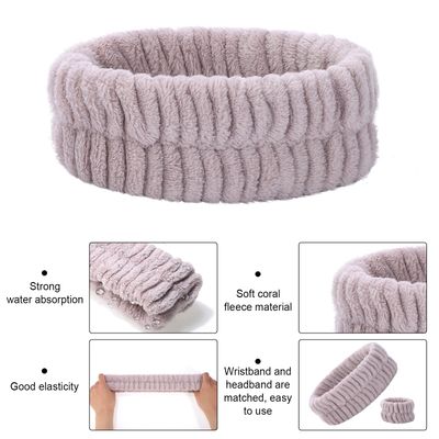 obeoby Spa Headband for Washing Face, 12 Pcs Makeup Headband and Wristband Set for Women Girls Face Wash Headband for Skincare Makeup Bath