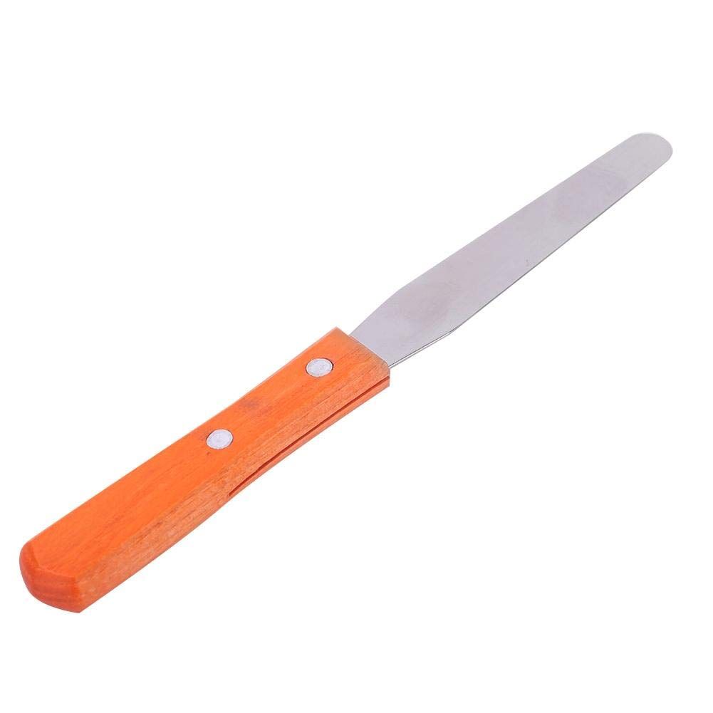Professional Wooden Depilatory Wax Applicator, Stainless Waxing Spatula Metal Hair Waxing Spatulas Wax, Hair Waxing Stainless Steel Applyer For Spatulas Removal Spatula Tool