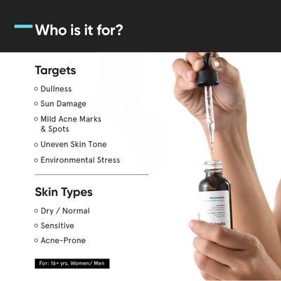 Minimalist 5% Niacinamide Face Serum for Clear Glowing Skin | With 1% Hyaluronic Acid for Hydration | Pore Minimizer for Face | Clears Acne Marks &amp; Blemishes | For Women &amp; Men | 1 Fl Oz / 30 ml