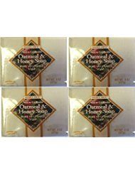 Trader Joe&#39;s Next to Godliness Oatmeal &amp; Honey Soap 4oz - Pack of 2 (Four Pack (8 bars))