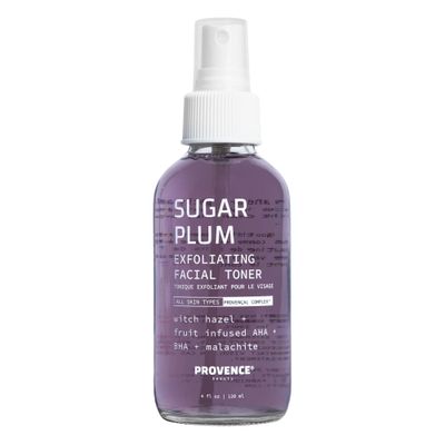 Provence Beauty Sugar Plum Exfoliating Facial Toner - Exfoliating Skin Care Toner for Face - Ideal Face Toner - Clarifies Pores, Visibly Smooths Texture