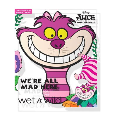 wet n wild Alice In Wonderland Collection, Comfort-Grip Handle, Versatile &amp; Portable Hand Mirror- We&#39;re All Mad Here