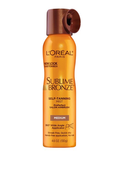 L&#39;Oreal Paris Sublime Bronze Self Tanning Mist, Medium to Natural Spray Tan, 4.6 oz