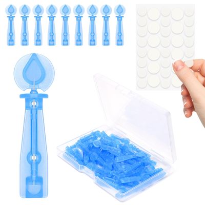 Sterile Pimple Needles, 100 Pcs Disposable Acne Needles and 144 Dots Acne Pimple Stickers - Effective Blemish &amp; Blackhead Removal Tools for Clear Skin