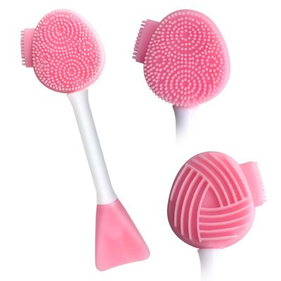 MUIIGOOD Silicone Face Scrubber Face Mask Brush Exfoliating Lip Brush Cleansing Brush Facial Cleansing/Wash Brush Exfoliator Blackhead Skin Care Tool Makeup Removes Dead &amp; Dry Skin for Women Grils