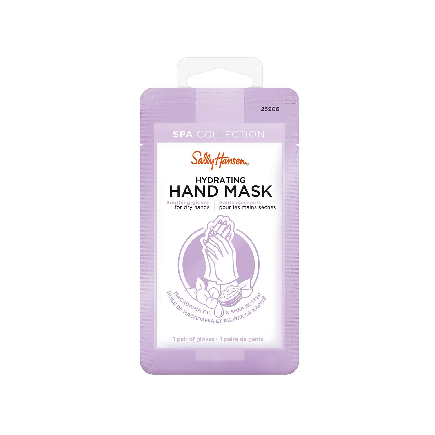 Sally Hansen Spa Collection, Hydrating Hand Mask, Soothing Gloves for Dry Hands, Includes Vitamin E, Macadamia and Shea Butter