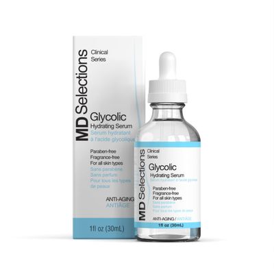 MD Selections Glycolic Acid Serum | Advanced Glycolic Acid Exfoliating Treatment | Ultra Hydrating | 1 fl. oz.