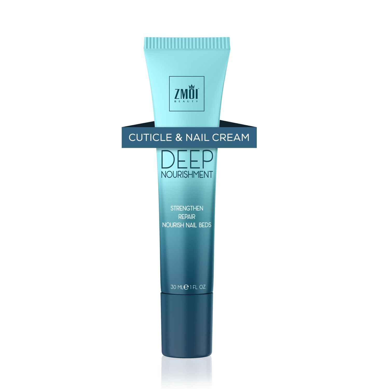 ZMOI Cuticle &amp; Nail Cream Treament, Deep Nourishing - USA Made - Daily Repair Nail Care w/Organic Shea Butter, Jojoba Oil - Soften Cuticles, Strengthen Nails, Hydrating (1 Fl Oz/Pack of 1)