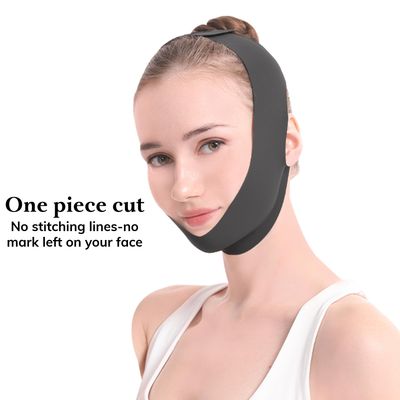V Line Lifting Mask Jawline Shaper Overnight Comfortable, Anti-Aging Chin Strap, Jaw Tightening, Facial Toning Ultra Soft stretchy Material One-Piece Cut