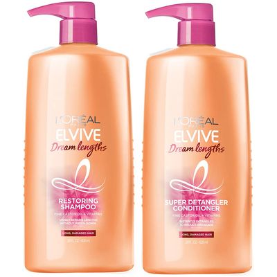L&#39;Oreal Paris Elvive Dream Lengths Shampoo and Conditioner Kit, Paraben Free, 1 kit (Packaging May Vary)