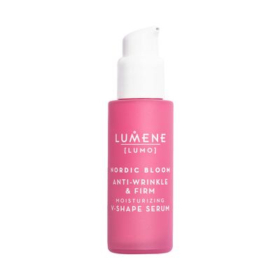 Lumene [Lumo] Nordic Bloom Anti-Wrinkle &amp; Firm Moisturizing V-Shape Face Serum - Hydrating Serum to Help Visibly Reduce Fine Lines + Wrinkles - Infused with Nordic Lingonberry Extract (30 ml)