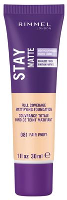 Rimmel London Stay Matte Liquid Mousse - 081 Fair Ivory - Foundation, Lightweight, Shine Control, Oil-Free, 1oz