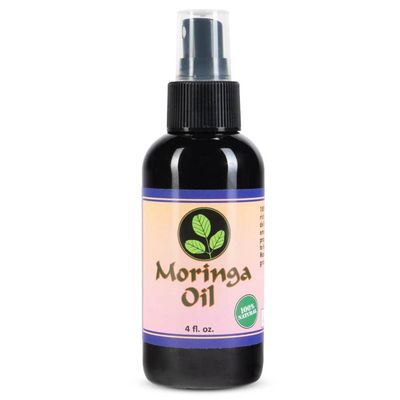 Moringa Energy Life Moringa Oil 4 oz - 100% Pure Moringa Seed Oil, Cold-Pressed for Face, Skin and Hair, Body, Oil