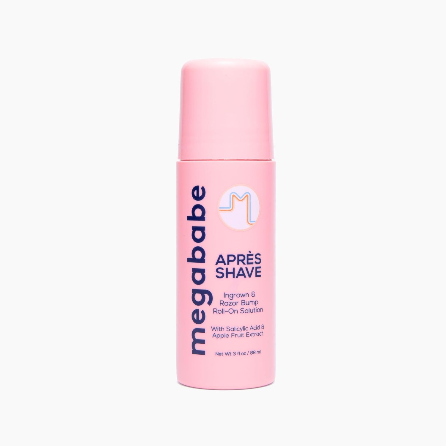 Megababe Aprs Shave | Post-Shave &amp; Waxing | Ingrown Hair &amp; Razor Bump Roll-On Treatment for Women | Bikini, Armpits &amp; Legs | 3.0 fl oz