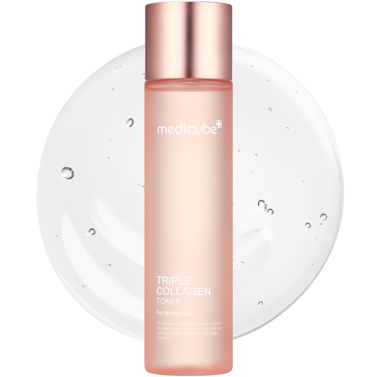 Medicube Triple Collagen Toner - Hydrolyzed, Atelo, &amp; Soluble Collagen for Deep Hydration &amp; Plump Skin - Fast-Absorbing Formula for All-Day Suppleness, Korean Skincare (4.73 fl.oz.)