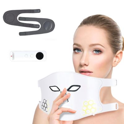 Shquanfuya LED light therapy mask -3Color Light Therapy for Skin Rejuvenation, Wrinkle Reduction &amp; Anti-Aging - Home Beauty Device for Ultimate Facial Care