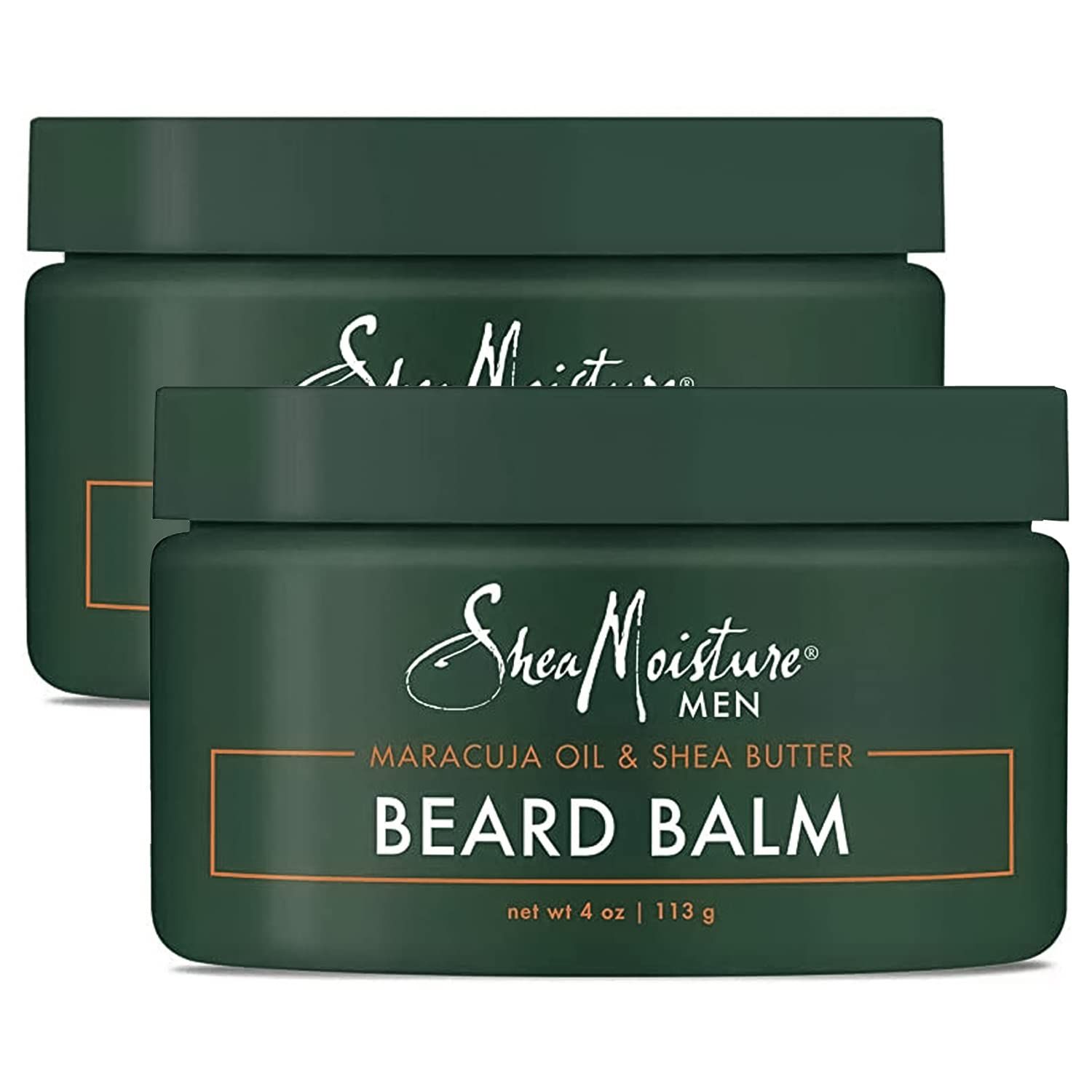 SheaMoisture Beard Balm for Men, 2-Pack - Moisturizing Shea Butter &amp; Maracuja Oil, Gifts for Men, 4 Oz Ea