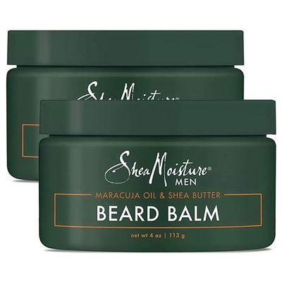 SheaMoisture Beard Balm for Men, 2-Pack - Moisturizing Shea Butter &amp; Maracuja Oil, Gifts for Men, 4 Oz Ea