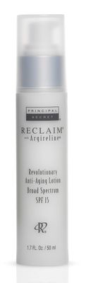 Principal Secret - Reclaim with Argireline - Revolutionary Anti-Aging Lotion - Green &amp; White Tea Antioxidant Broad Spectrum SPF 15 - 1.7 Ounces
