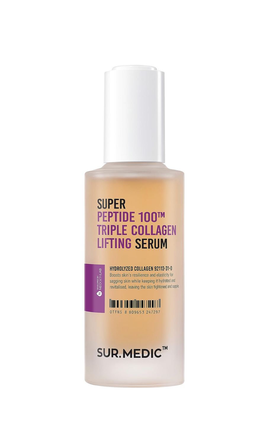 SUR.MEDIC+ SUPER PEPTIDE 100 TRIPLE COLLAGEN LIFTING SERUM 1.69 oz / 50ml