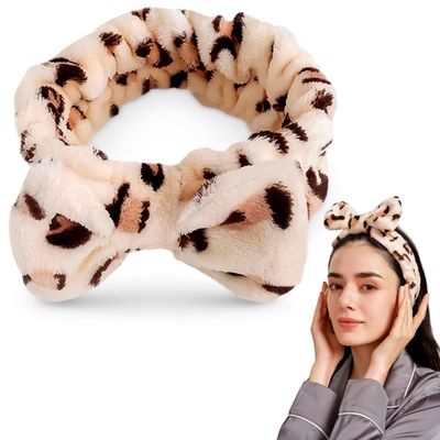 SVICHOCHKA Cheetah Headband - Make Up Head Band for Women - Leopard Headband - Hair Holder for Washing Face - Cheetah Print Headband - Skincare Headbands
