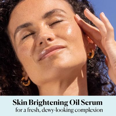 Sky Organics Bright Glow Face Serum, Vitamin C Serum, Rejuvenate Dull Skin, Hydrating, Promotes Brighter-looking Complexion, Skin Care with Vitamin E, Organic Jojoba Oil &amp; Rosehip Oil, 1 fl oz