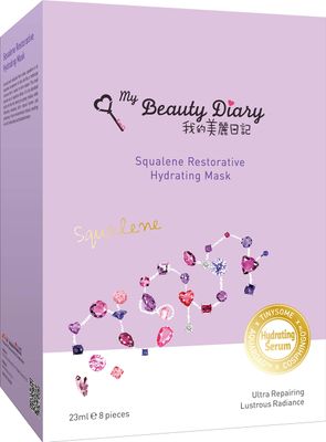 My Beauty Diary Squalene Restorative Hydrating Facial Face Mask (8 Sheets) - New English Version