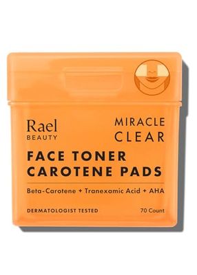 Rael Toner Pads - Cotton Pads for Face, Korean Skin Care, Dual Textured Facial Pad with Carotene, Niacinamide, Hyaluronic Acid, Hydrating, Vegan (70 Count)