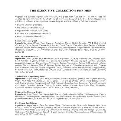 Mario Badescu The Executive Collection for Men, Skin Care Gift Set with Pre Shave Conditioner, Shaving Cream, Vitamin A Hydrating Balm, After Shave Moisturizer, and Enzyme Cleansing Gel