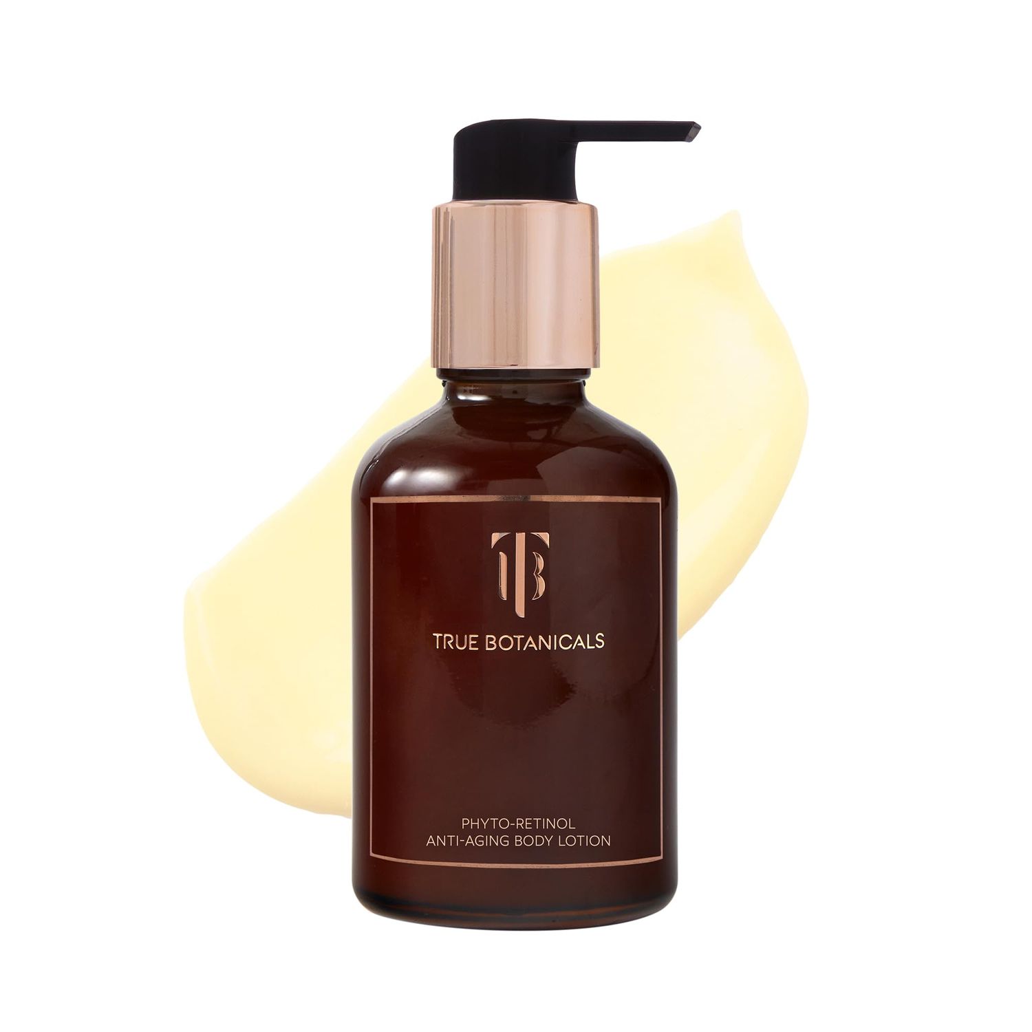 True Botanicals Phyto Retinol Anti-Aging Body Lotion | Targets Fine Lines, Wrinkles, Crepey Skin | Rosehip Oil &amp; Peptilium | Dermatologist Tested, All Natural, Vegan | 4.3 oz | 127 ml