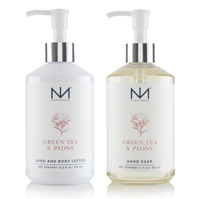 Niven Morgan Green Tea &amp; Peony Hand Soap and Lotion Set