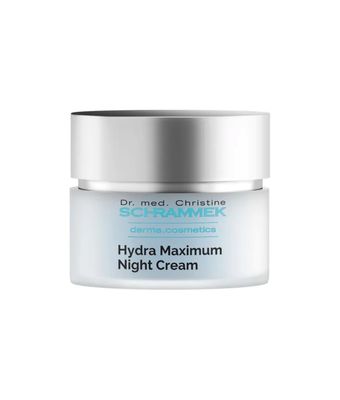 Hydra Maximum Night Cream (1.7 fl oz) - Intensive Night Cream for Dehydrated Skin - Provides Moisture Overnight - Hyaluronic Acid, Vitamin E - Face Moisturizer - Face Cream - Skin Care - Dr. Schrammek