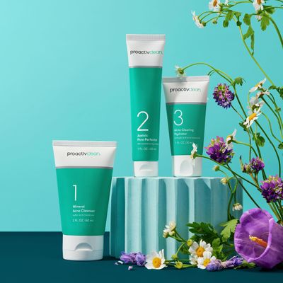 Proactiv Clean 3 Step Acne Routine w/ Pimple Patches- Sulfur Acne Treatment Cleanser, Azelaic Acid Serum, and Facial Moisturizer for Sensitive, Acne-Prone Skin- 30 Day Acne Kit with Pimple Patches