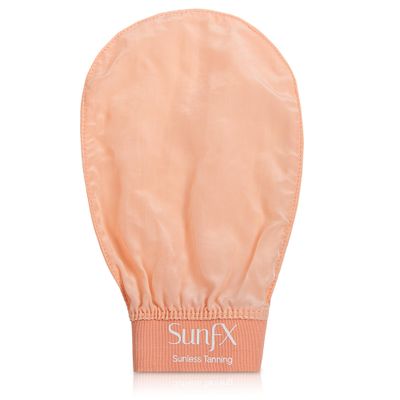 SunFX Exfoliating Silk Mitt - Gentle, Effective Exfoliation for Smooth, Radiant Skin - Perfect for Pre-Tan Prep and Removing Dead Skin Cells